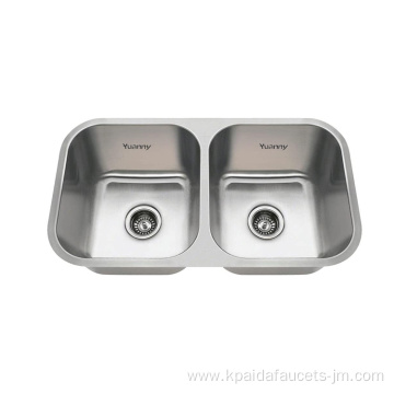 Factory Offered Price Transparency Double Bowl Kitchen Sink